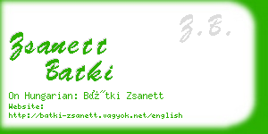 zsanett batki business card